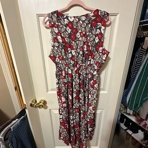 Roolee Flowered Maxi Dress, Sz M